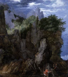 Tájkép rákhalászokkal, 1608 körüli (olaj, tábla)