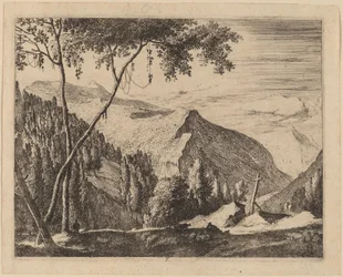 Sziklás táj kereszttel: pl.5