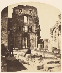 Belső tér, Lindisfarne kolostor, nyugati vég