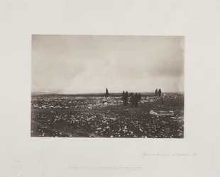 Tisztek a kilátón a Cathcarts-hegyen, 1855.