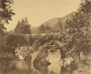 Medence Pont y Pari alatt, Bettws-y-Coed, Wales.