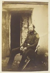 Edward szász-weimari herceg, a táborban fényképezve, Krím