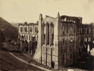 Rievaulx apátság, az északi kereszthajó, 1854.