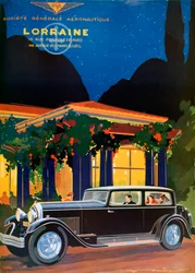 Poszter, Lorraine, Societe Generale Aeronautique, 1928