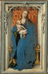A gyermeket szoptató Szent Mária, diptichon bal szárnya (festmény)