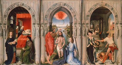 Rogier van der Weyden (1399-1464) Keresztelő triptichonja