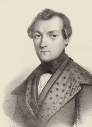 Antoine de Kontski zongoraművész és zeneszerző portréja 1817-1899.