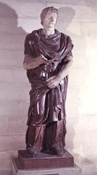 Egy rabbarbár herceg, a Villa Borghese-ből, Rómából (porfír)