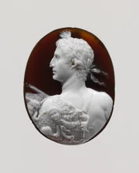 Augustus császár Cameo portréja, i.sz. 41–54 (szardonyx)
