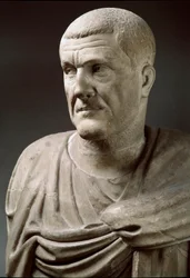 Maximinus Thrax császár (173-238) márványszobra - Róma, Musei Capitolini - Maximinus Thrax császár mellszobra - Márványszobor - Róma, Musei Capitolini