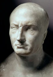 Publius Cornelius Scipio Africanus római államférfi márványfeje (Kr. e. 235-183) - Róma, Capitolini Múzeumok - Publius Cornelius Scipio Africanus feje (Kr. e. 236-183) (Scipio Africanus, az idősebb Scipio, Scipio Africanus Maior vagy Scipio Nagy)