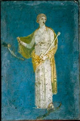 Médea - római freskó (Kr. e. 1. század - Kr. u. 1. század) Stabiából, Olaszország - Római művészet: Medee - Római freskó Castellammare di Stabia Nápoly melletti helyéről