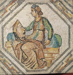 Melpomene, a tragédia múzsája egy Augusta Treverorum-i villából (mozaik)