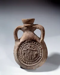 Római művészet: Terrakotta dicshimnusz izzó lábbal, amely egy szentet ábrázol. Kr.u. 4. század. Párizs, Louvre Múzeum