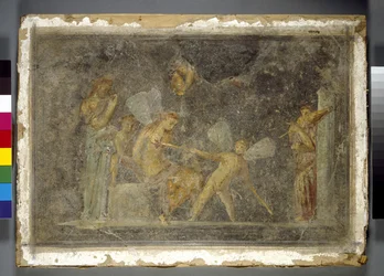 Falfestmény, Pompei, Római, I. század
