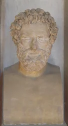 Sophoklész mellszobra (márvány)