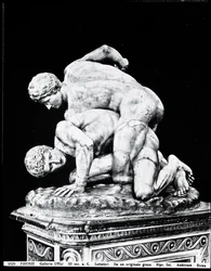 The Wrestlers, egy Kr.e. 3. századi görög eredeti (márvány) után (f/w fotó) (lásd még: 31428