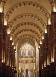 A Vezelay-székesegyház belseje
