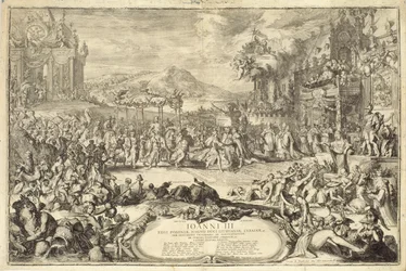 III. János (1629-96) koronázási bevonulása Lengyelországba, 1675
