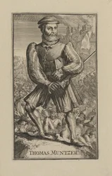 Thomas Muntzer (Munzer) (1489-1525 körül), vándorpap és a németországi parasztháború vallási vezetője - Barokk: Thomas Muentzer portréja, Hooghe, Romeyn de (1645-1708)