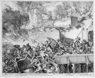 Bécsi Nyomtatási Ciklus, Akna és ellenakna felrobbanása, rajtaütés a törökök ellen, 1683