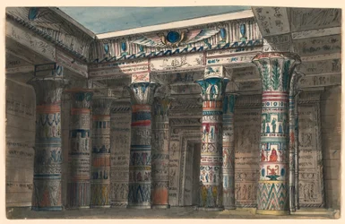 Színpadtervezés, Egyiptomi udvar