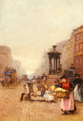 Virágos lányok a strandon, 1892
