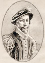 Sir Walter Raleigh, a Híres férfiak élő életrajzaiból.