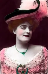 Evie Greene 1875-1917, angol színésznő, 1906.