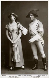 Iris Hoey és Jack Cannot brit színészek, 1908.