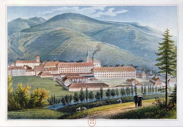 Hartmann és Fils urak gyára, Munster, Elzász, Franciaország, 1842