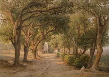 Castel Gandolfo (akvarell papíron)