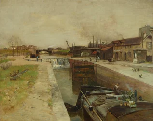Zsilip a St. Denis csatornán