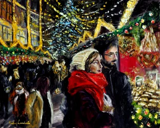 Decemberi ünnepek, 2021 (olaj, vászon)