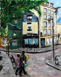Quartier Latin Paris, 2022 (olaj, vászon)