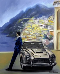 Az Amalfi-parti út, 2025 (olaj, vászon)