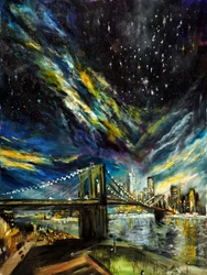 A New York-i csillagok alatt, 2021 (olaj, vászon)