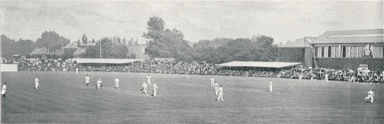 Egyetemi krikettmérkőzés a Lords-ban, c1896