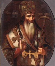 Joachim, 1674-1690 moszkvai pátriárka portréja, XVII. század vége.