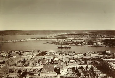 A Déli-öböl és a Paul-fok Szevasztopolban (Sebastopol). Albumin fotó, 1850-es évek vége. Anyagi Kultúratörténeti Intézet, Szentpétervár