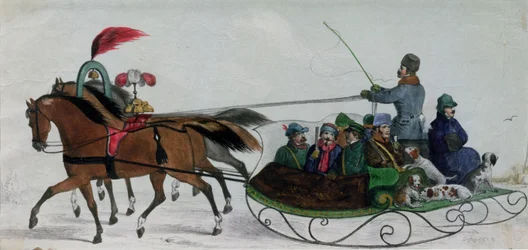 Lovas szán (digitális részlet)