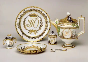 Orlov teaszerviz a Császári Porcelángyárból, Szentpétervár, kb. 1765