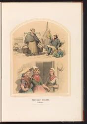 Arnemuiden hagyományos viselete Zeelandban, 1857 Zeeland tartomány. Arnemuiden / XX (cím a tárgyon)
