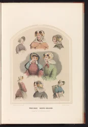 Észak-Hollandia hagyományos viselete, 1857 Észak-Hollandia tartomány. / XXIII (cím a tárgyon)