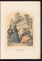 Staphorst és Rouveen hagyományos viselete Overijsselben, 1857 Overijssel tartomány. Staphorst és Rooveen / XXV (cím az objektumon)