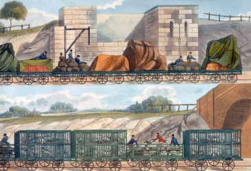 Vonatok a liverpooli és manchesteri vasúton, 1832-1833