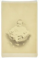 Névtelen ülő csecsemő portréja, 18501899.