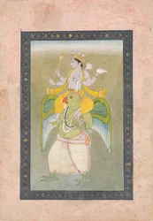 Visnu a Garudán, kb. 1810-20.