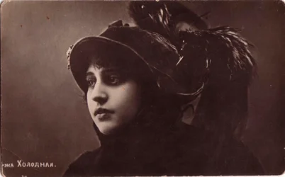 Vera Kholodnaya, orosz némafilm-színésznő, 1910-es évek.