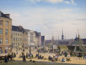 Hojbro Plads, egy piactér Koppenhágában